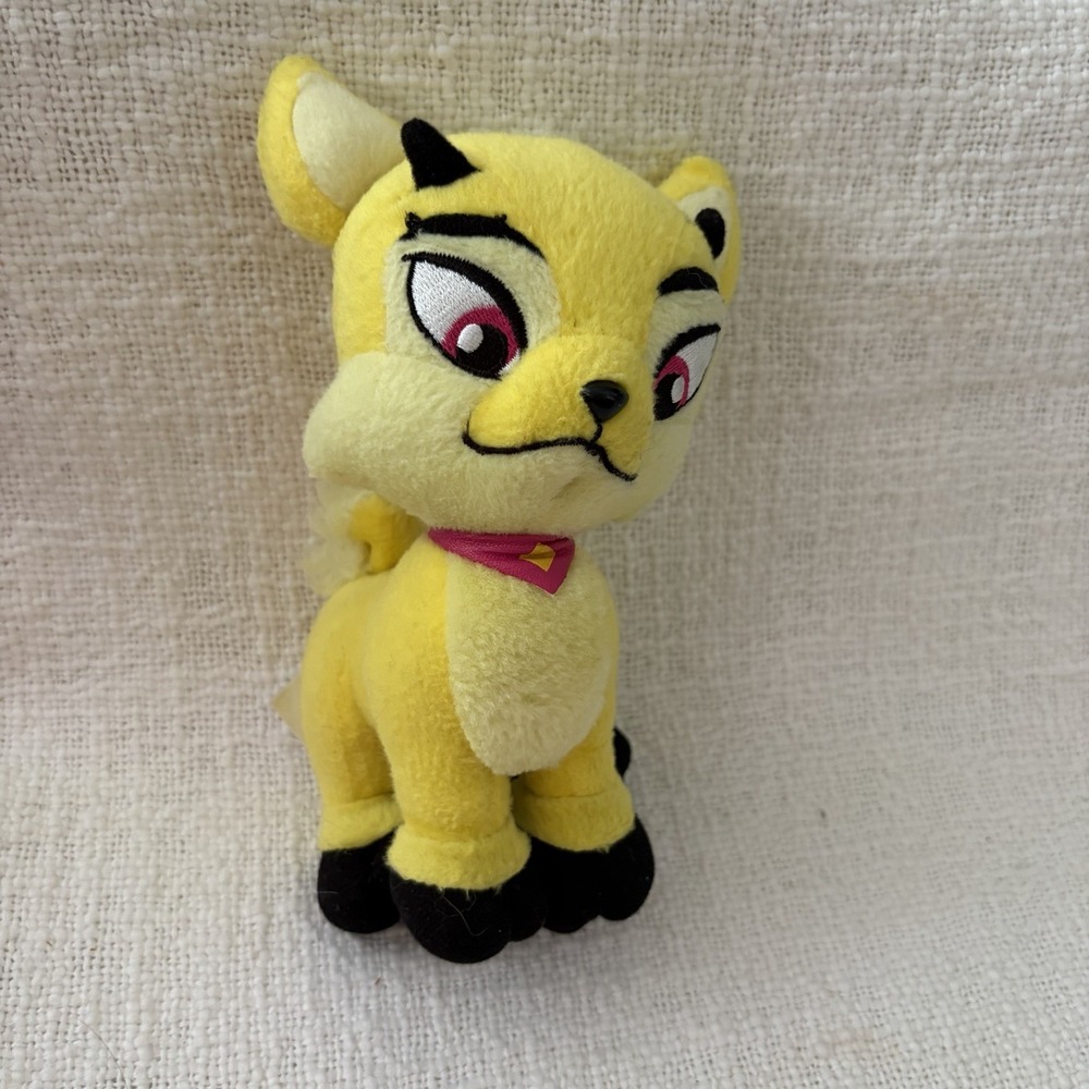 Neopets Yellow Ixi Plushie Goat Stuffed Animal 2004 5" Toy Collectible